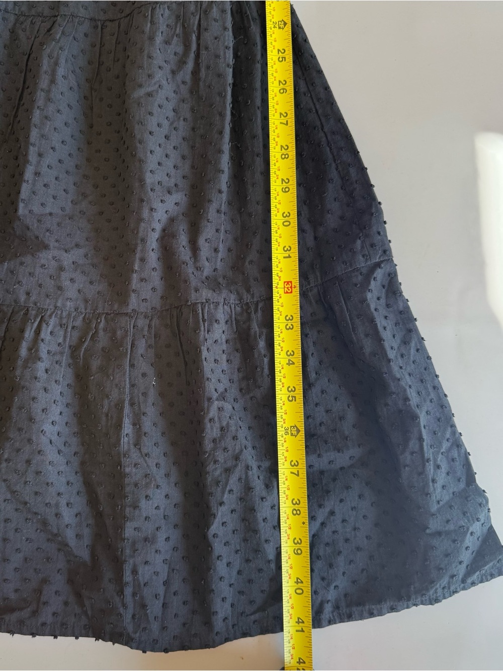 J.Crew Black Clip Dot Smocked Flutter Sleeve Midi Dress Petite XS XSP - Picture 10 of 11
